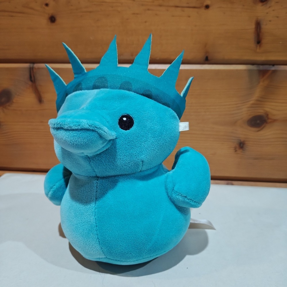 Way to Celebrate Summer 7" Quackerz Statue of Liberty Blue Duck Plush‎ Toy Lovey